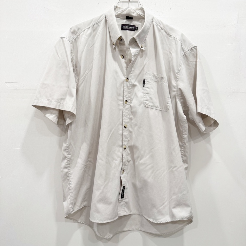 Timberland Weathergear Vintage Short Sleeve Button Up Shirt XXL Cotton Gorpcore